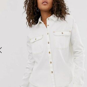 ASOS denim relaxed shirt